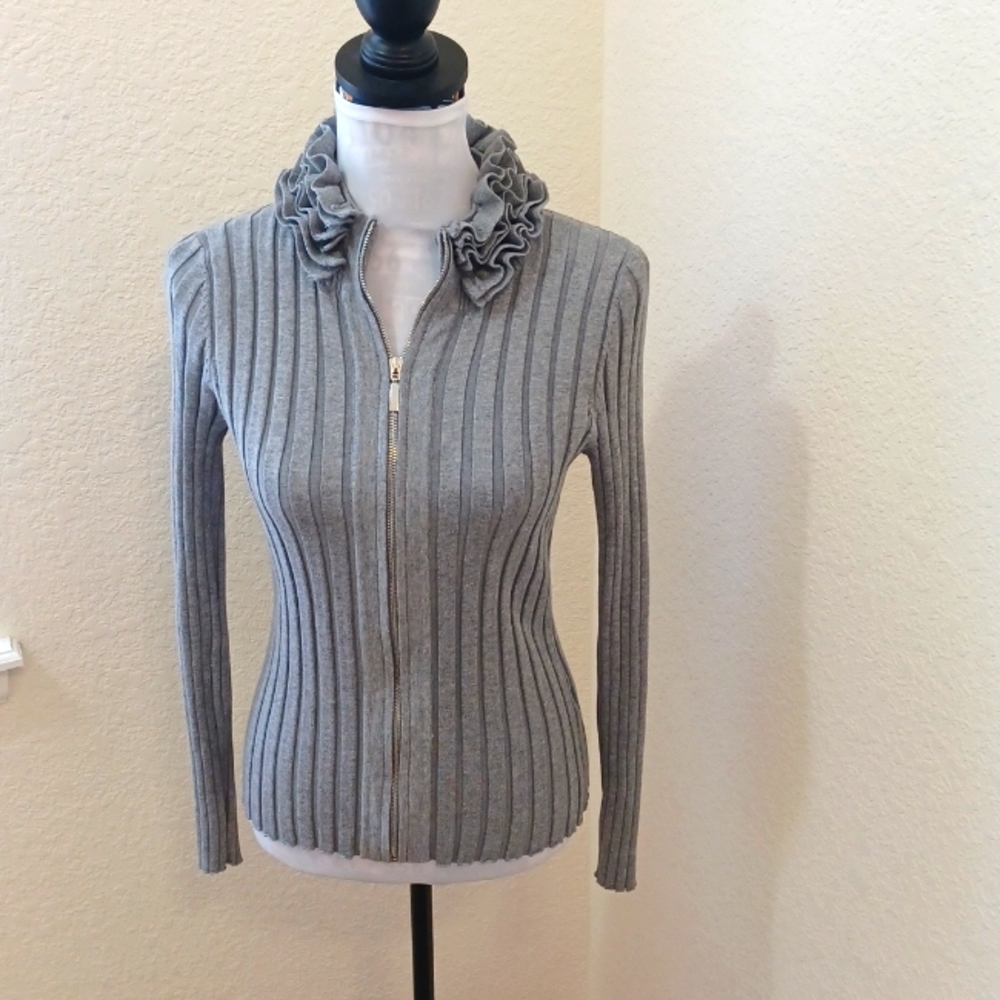 Ruffle Neck Sweater - image 1